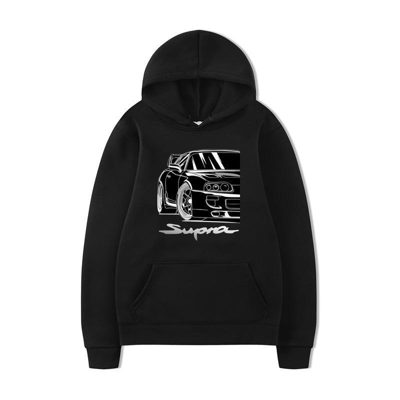 Autumn/Winter 2023 Pullover Hoodie Plush Sweater Hooded Fashion Black Letter Couple Sweater_voghion.com