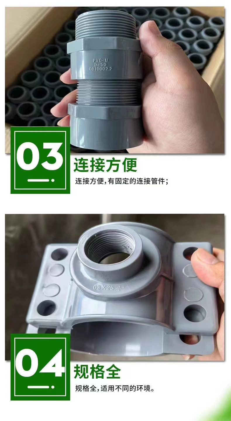 厂家销售PVC-U分体活套平承法兰 UPVC双片式法兰盘法兰根-阿里巴巴