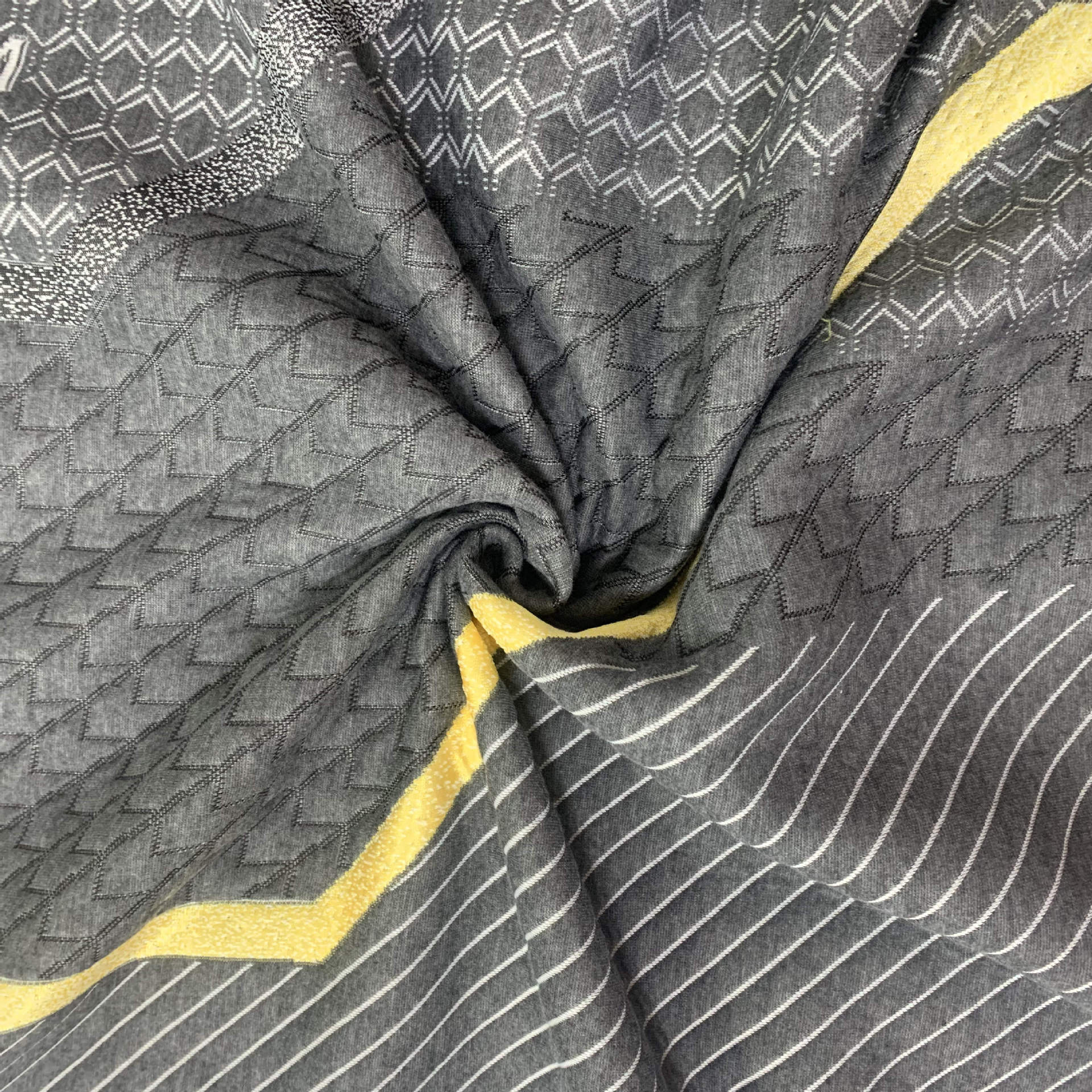 400 gramos de tela de Jacquard de doble cara entrelazado de alto peso de tela de colchón Perkin tela de colchón gris personalizada