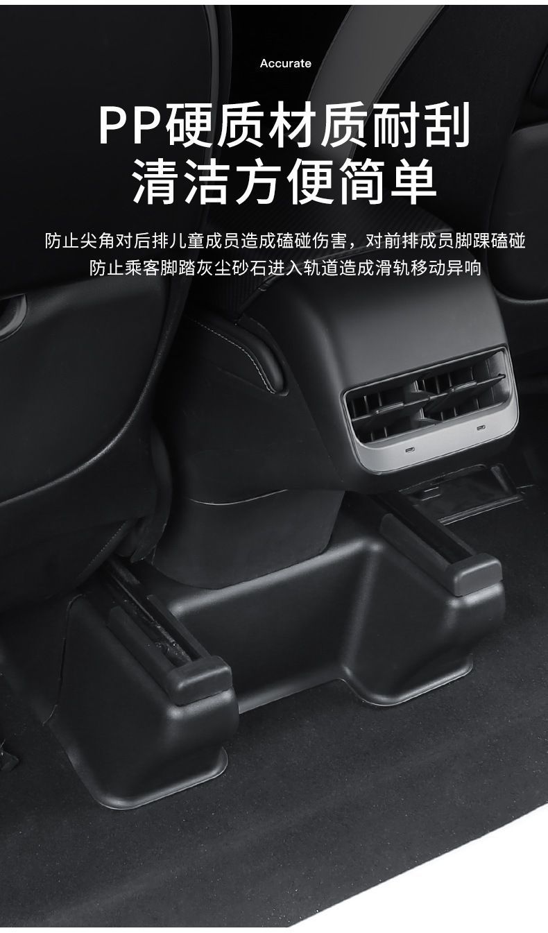 Suitable for the New Version of Model Ya Threshold Strip, Under-Seat Corner Protector, Front and Rear Anti-Kick Pad Protection, Y Modification Factory Accessories