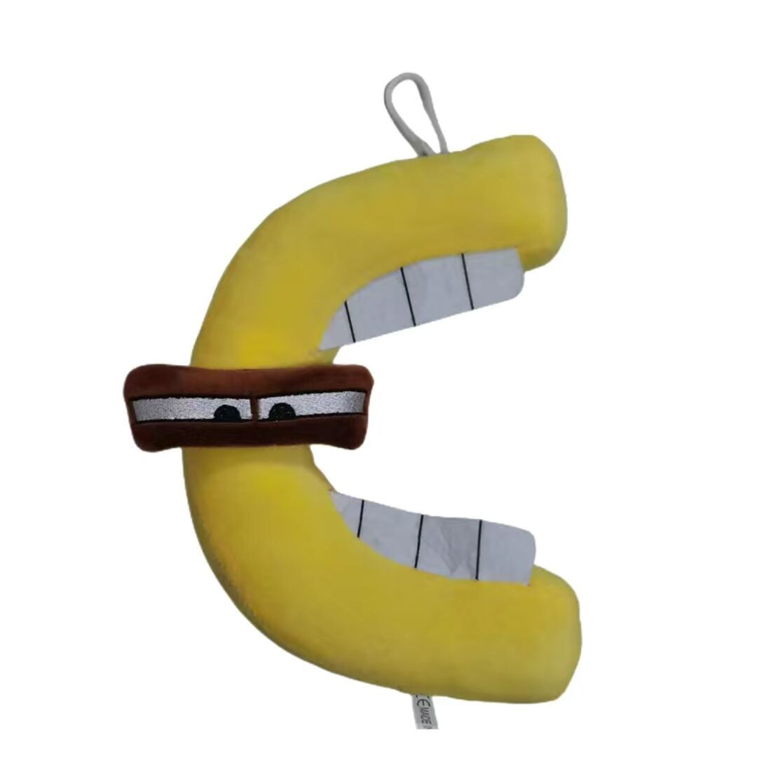 26 letras leyenda alfabeto Lore letra monstruo muñeca de peluche niños iluminación educación Juguetes