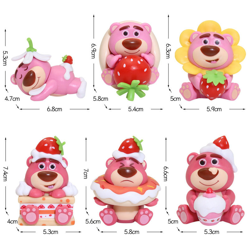 ライトボールケーキベーキングデコレーションオーナメントストロベリーベアクロミナイトライトキツネ漫画誕生日子供のギフト|undefined