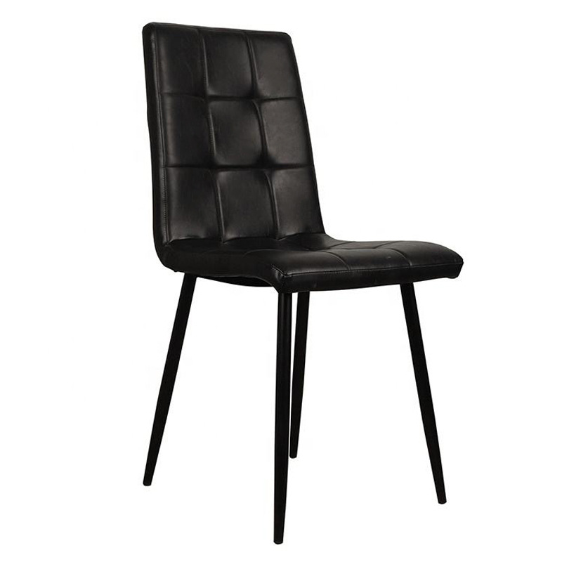 Mesa de comedor nórdica transfronteriza, taburetes de lujo ligero, sillas de cuero de alta calidad, sillas de comedor modernas
