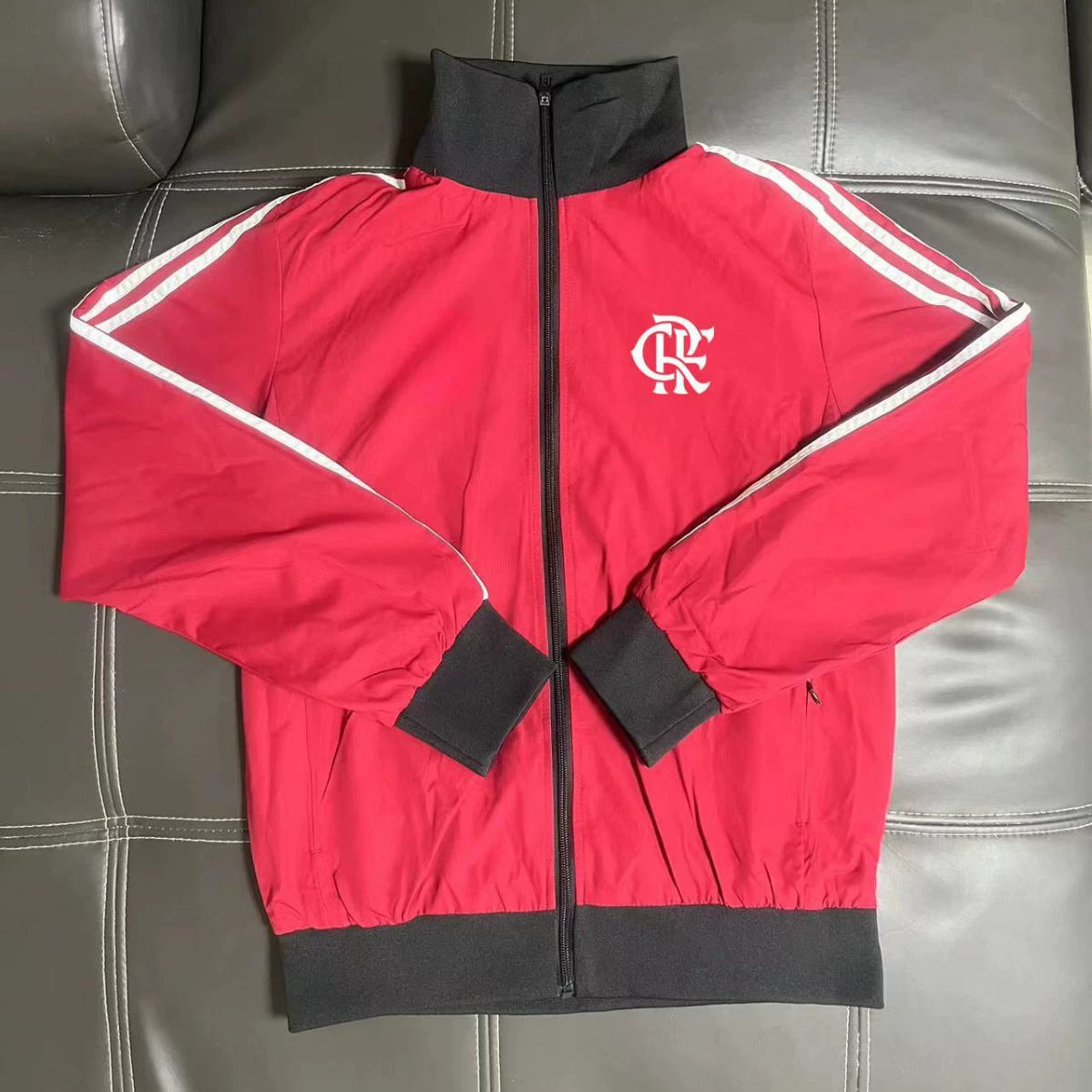 "Paris, Barcelona, Manchester United, Arsenal, Juventus, Argentina, Real Madrid appearance uniform, embroidered stand-up collar pullover windbreaker, storm jacket"