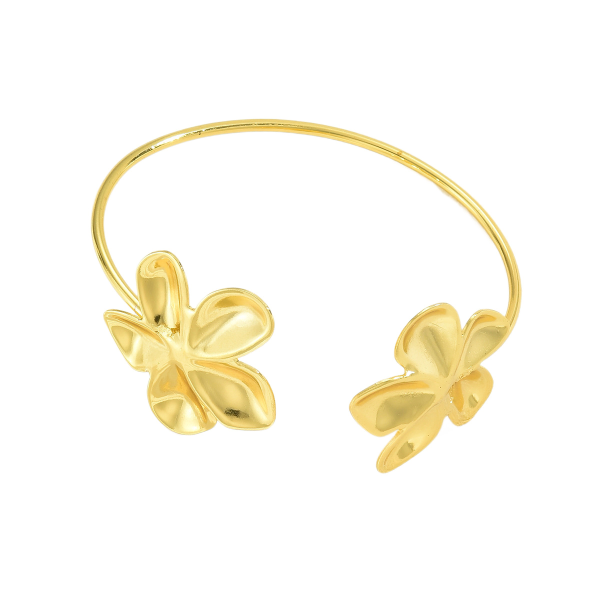 Europa y los Estados Unidos transfronterizos nueva moda alta sensación ajustable pulsera retrógrada personalidad joyas de flores accesorios pulsera lujosa ligera