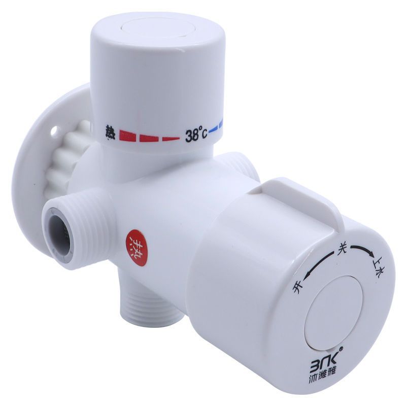 Solar Thermostatic Valve Surface-Mounted Intelligent Mixing Valve Hot and Cold Temperature Control Valve Shower Faucet Household Faucet 38 Degrees