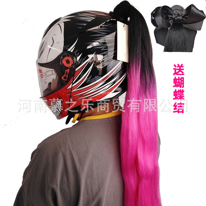 Motorcycle Electric Vehicle | Motuoche Auto Parts and Accessories - black-rose-red-ponytail-with-bow