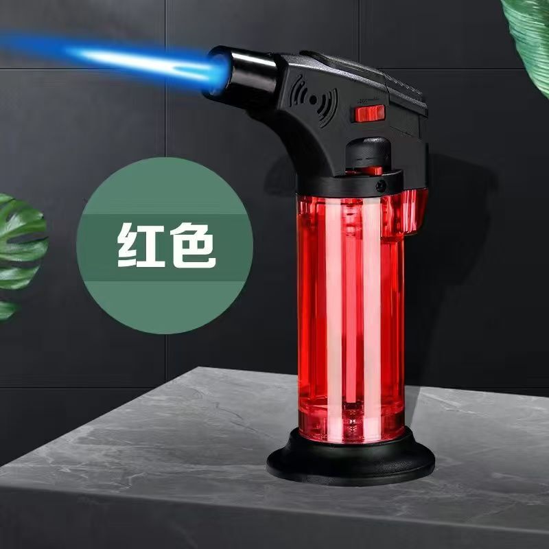 艾灸专用点火神器点艾条打火机锁火弯头透明塑料焊枪充气火机直冲|undefined