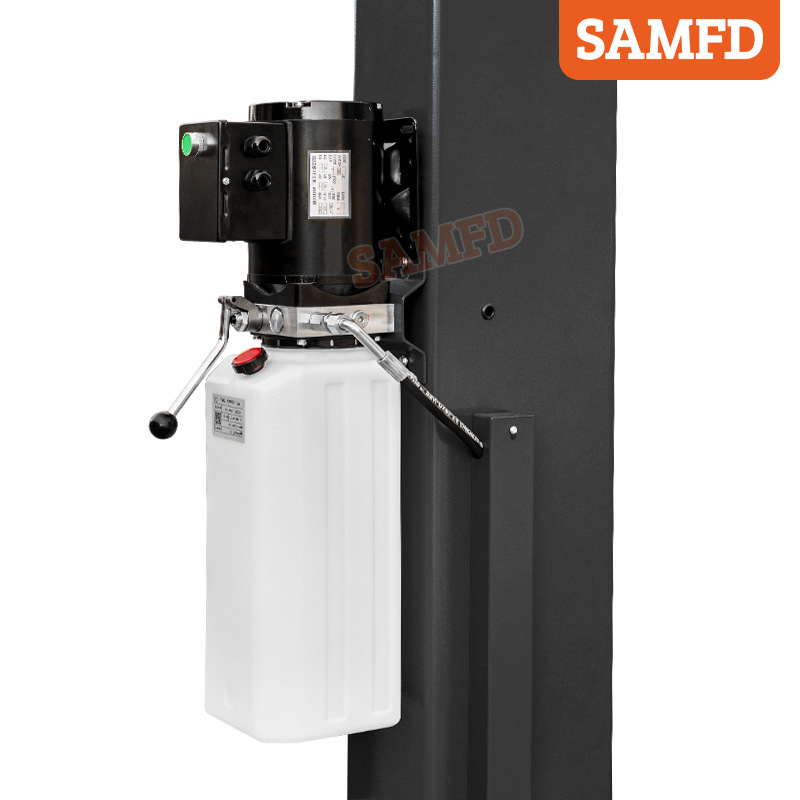 Equipo de mantenimiento del taller de reparación de elevadores de doble columna para automóviles, pórtico hidráulico de 4 toneladas, dos columnas y dos columnas