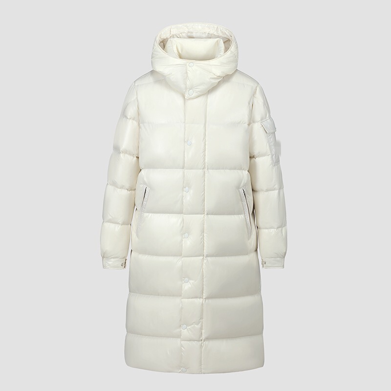 Cross-Border Exclusive Mengjia Glossy down Jacket Unisex Long Hooded Thickened White Duck down Warm Fashion Maya Cross-Border Exclusive Mengjia Glossy down Jacket Unisex Long Hooded Thickened White Duck down Warm Fashion Maya