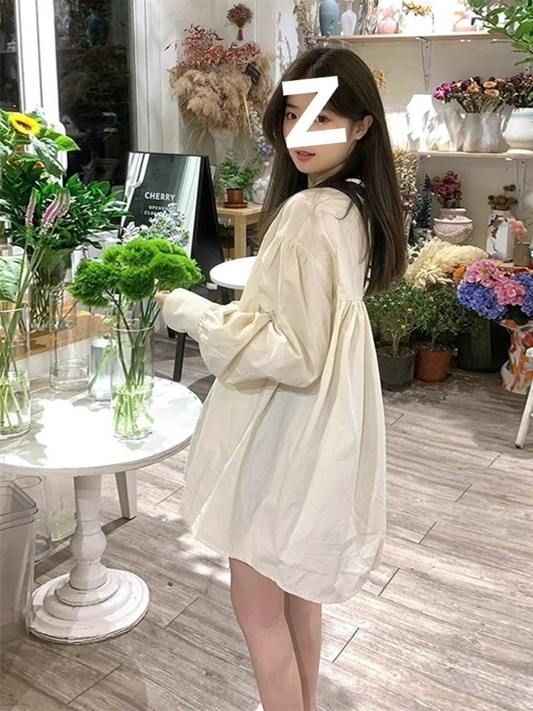小个子衬衫娃娃连衣裙子女春秋新款法式温柔小众减龄短裙超仙内搭|undefined