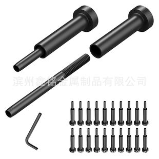 Stainless steel electrophoresis black invisible receiver 1/8 invisible connector kit wire rope accessories cross-border supply