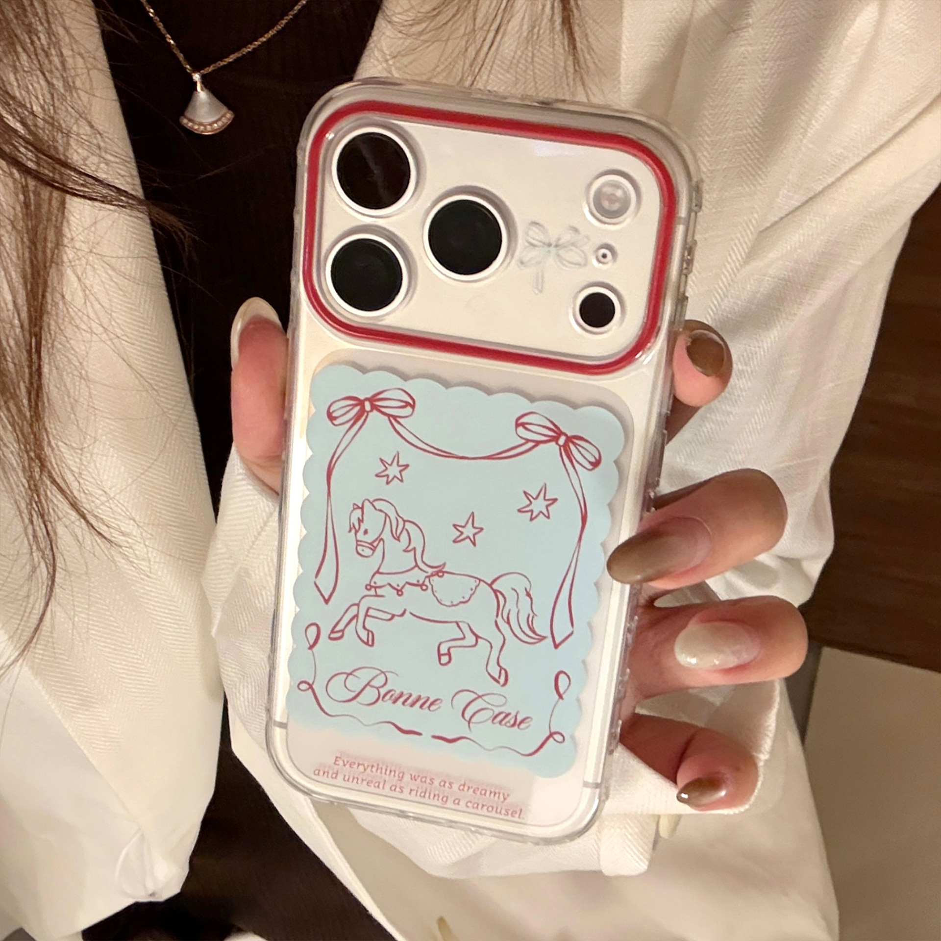 Transparent Cartoon Protective Phone Case For Iphone Series_voghion.com