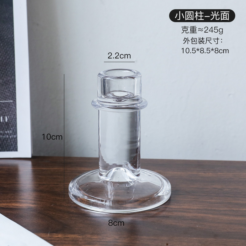 北欧のガラス家庭用レトロなろうそくの夜の明かりの道具は軽くて豪華なアメリカのろうそくの燭台の食卓のロマンチックな燭台の置物です。|undefined