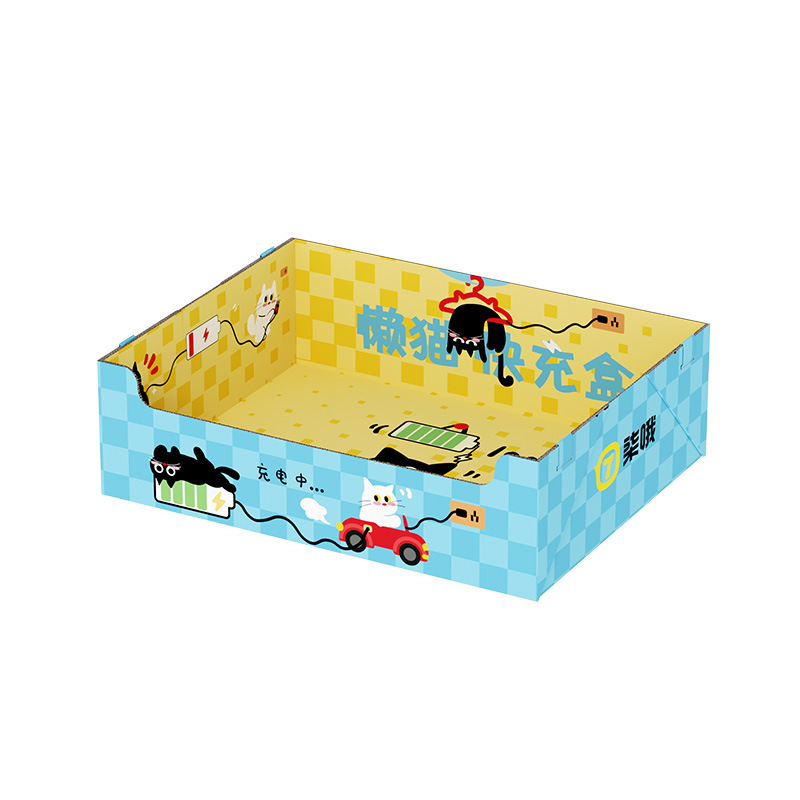 [레이지캣 충전박스-블루] 일회용 고양이 화장실