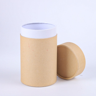 Factory printing bronzing tea cans sealed cans composite kraft paper cans packaging box iron lid paper cans gift box wholesale