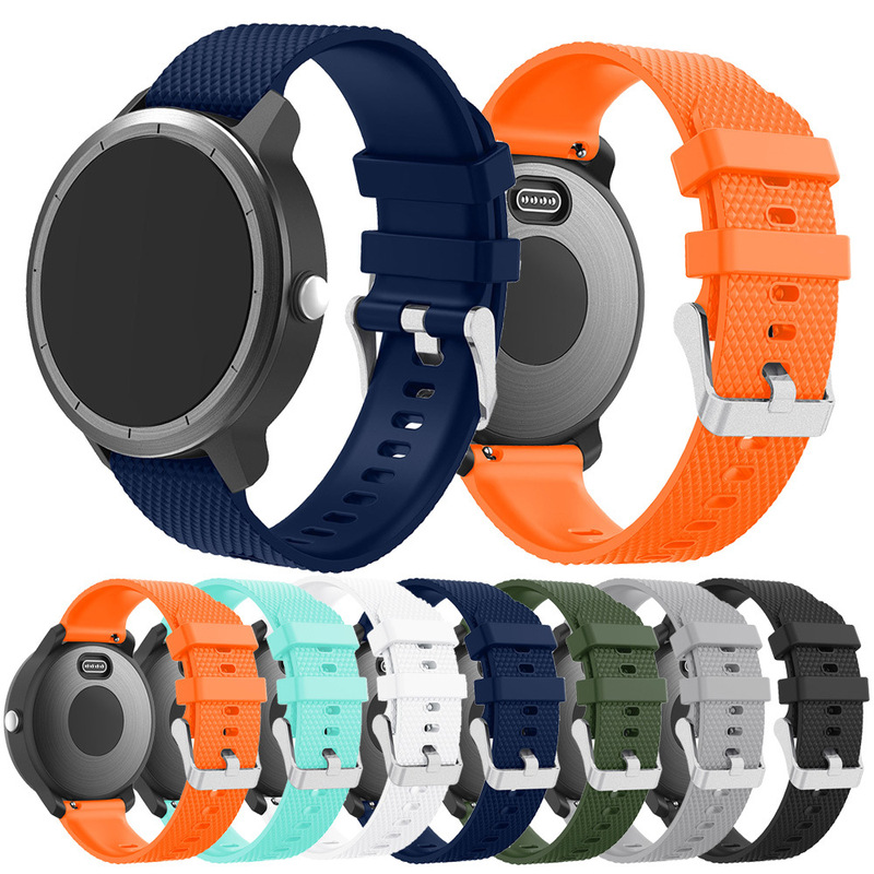 Suitable for Garmin vivoactive3 Sandblasted Silicone Strap Official Pattern Vivo HR