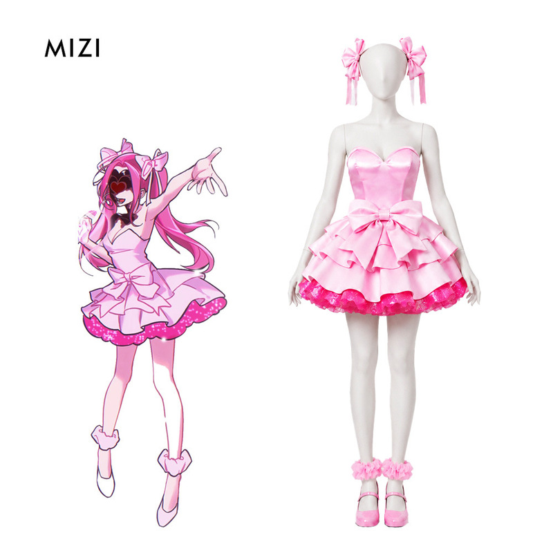Alien Stage Zomst Blood Ghost Stage Mizi Cosplay Costume Pink Dress Anime Cosplay Alien Stage Zomst Blood Ghost Stage Mizi Cosplay Costume Pink Dress Anime Cosplay