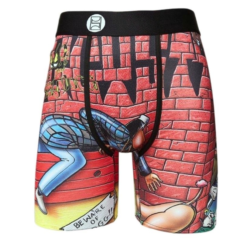 Marca de moda PSD seda de hielo pantalones cortos de poliéster pantalones de playa estampados anime deportes cómodos correr bóxer calzoncillos para hombres