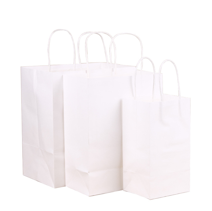 Leche té café bolsa de embalaje al por mayor desechable papel Kraft para llevar bolsa de papel de embalaje en stock bolsa de papel portátil al por mayor