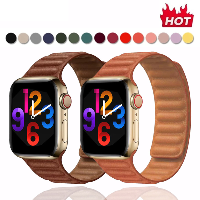 Suitable for Apple Watch 8 Loop Leather Magnetic New Fashion Smart Watch