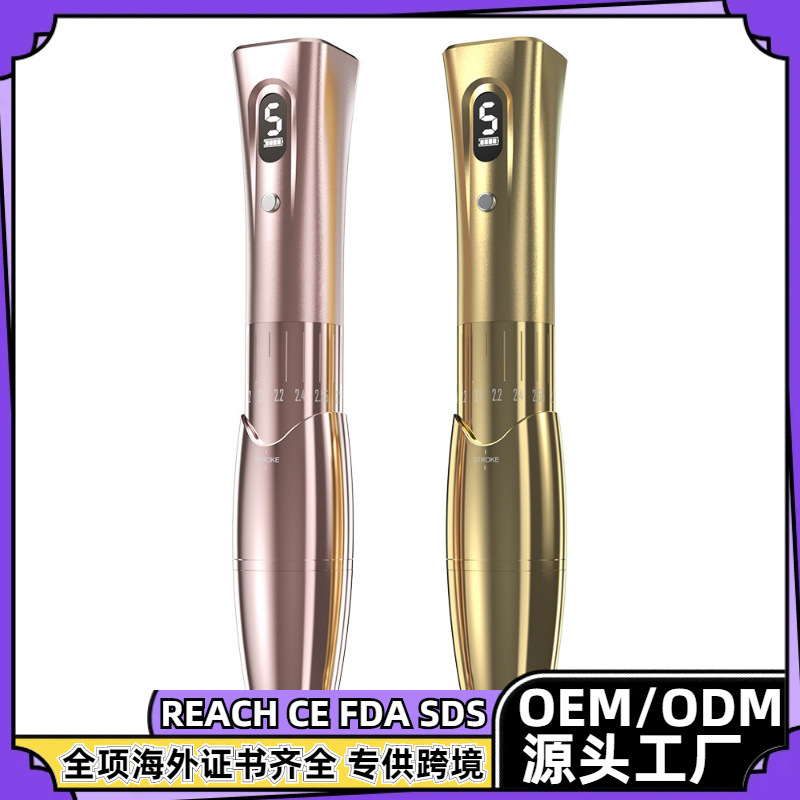 Máquina de bordado de tatuaje inalámbrico de dragón de bordado de carga de doble batería pluma de tatuaje de ceja de energía inalámbrica máquina de tatuaje herramienta de bordado de tatuaje