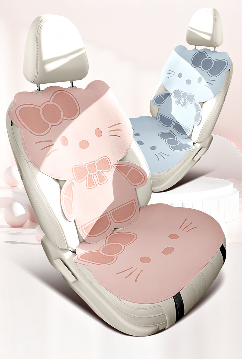 2026 Car Seat Cushion, Universal for All Seasons, Suede Seat Cushion, High-End Saddle Pad, Suede Seat Cover, Summer Slim Waist Design