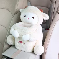 Автомобильная коробка для салфеток, украшения для автомобиля, необходимые принадлежности для автомобиля, хранилище для автомобильного мусора, популярные милые куклы
