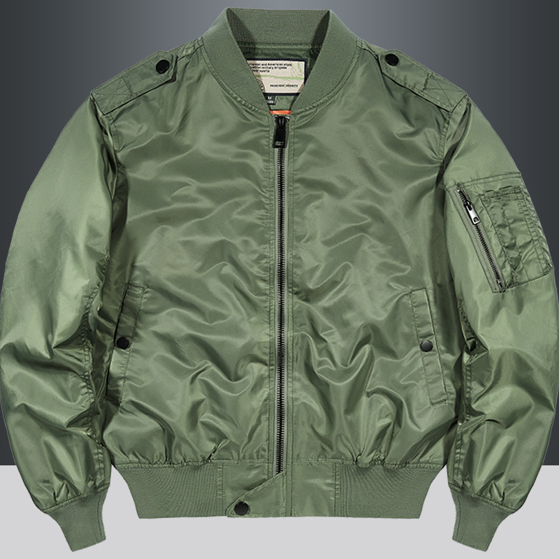 Spring and Autumn workwear American air force MA1 pilot jacket men's casual military baseball uniform jacket printed embroidered logo