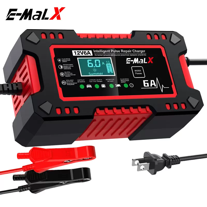 跨境12V6A充电器 14.6V6A铁锂充电器 摩托车充电器 汽车充电器