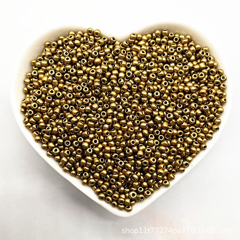 2/3/4mm color sólido vidrio pequeño arroz cuentas DIY hecho a mano collar pulsera joyería accesorios (15g un paquete)