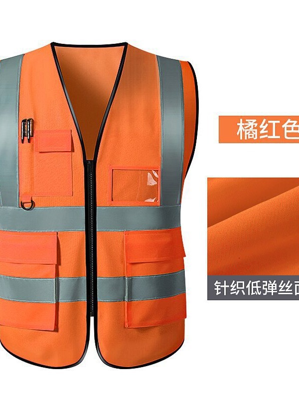 Multi-Bolsillo chaleco reflectante ropa reflectante conducción construcción saneamiento deber tráfico equitación ropa de seguridad