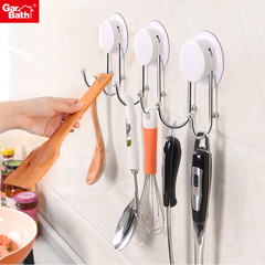 廚房掛鈎不鏽鋼免打孔強力粘鈎浴室無痕掛架掛衣鈎創意單雙掛鈎