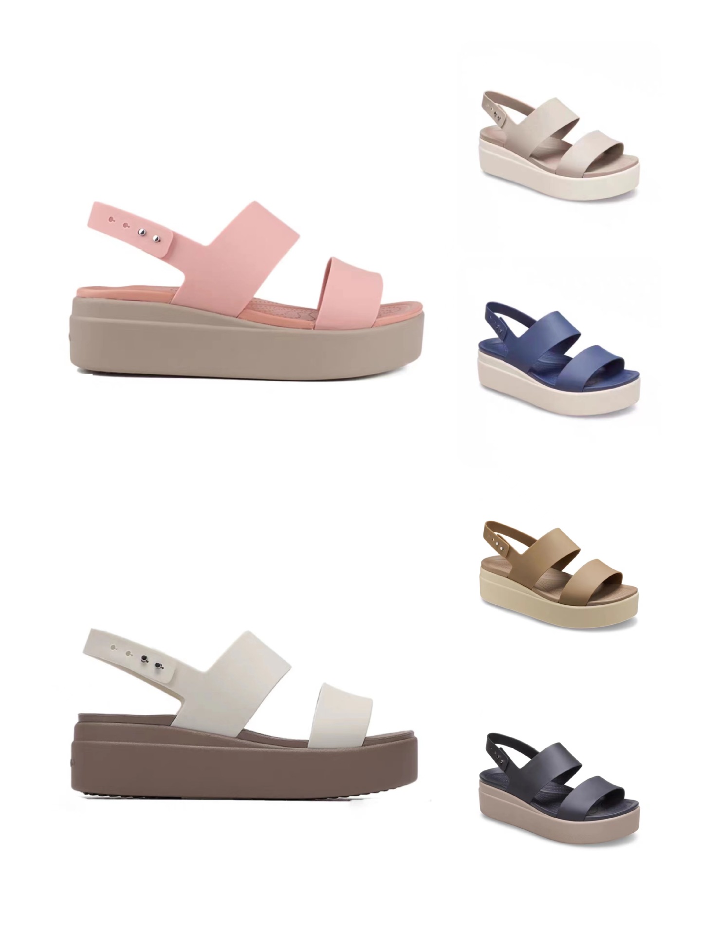 Women's Crocs-style slippers