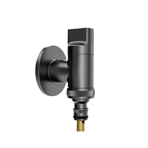 Wholesale all-copper automatic water-stop washing machine faucet household pure copper multi-function triangle valve thickened mini faucet