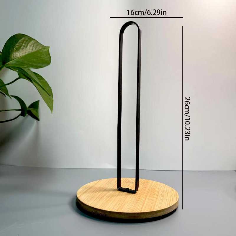 Soporte elegante para papel de cocina, de metal, sin perforación