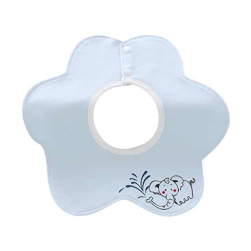Spit Cloth for Infants and Toddlers, Cartoon Print Baby Petal Bib, Baby Bib for Newborns, Maternal and Child Products