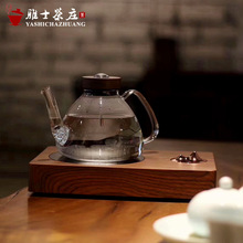 台湾宜龙耐热加厚玻璃茶壶温度计感温烧水壶三界电陶炉煮茶器茶壶