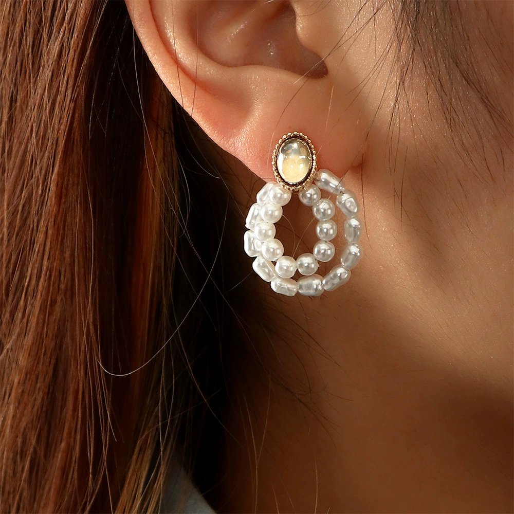Серебряные жемчужные серьги, модный аксессуар, стиль Chanel, простой и элегантный дизайн