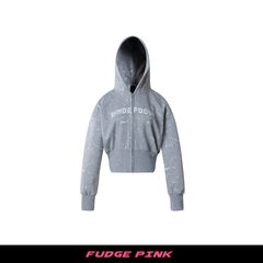 Fudge Pink 25秋季New美式复古辣妹以后连帽卫衣外套