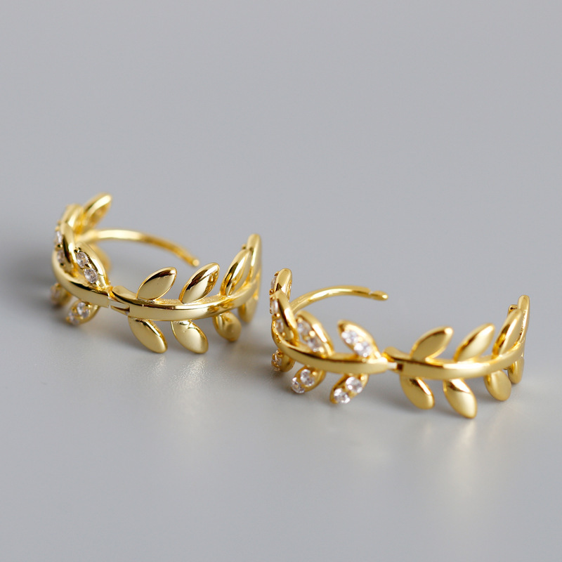 simple wickershaped leaf ear buckle wholesale Nihaojewelrypicture8