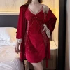 Wine red [hanging skirt+robe]