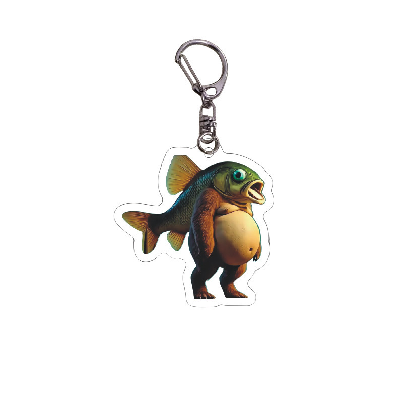 Douyin Hot Terrier, montañas extranjeras, mares y mares, Acrylic, bestias extrañas, llaveros abstractos divertidos, colgantes, regalos de celebridades de Internet