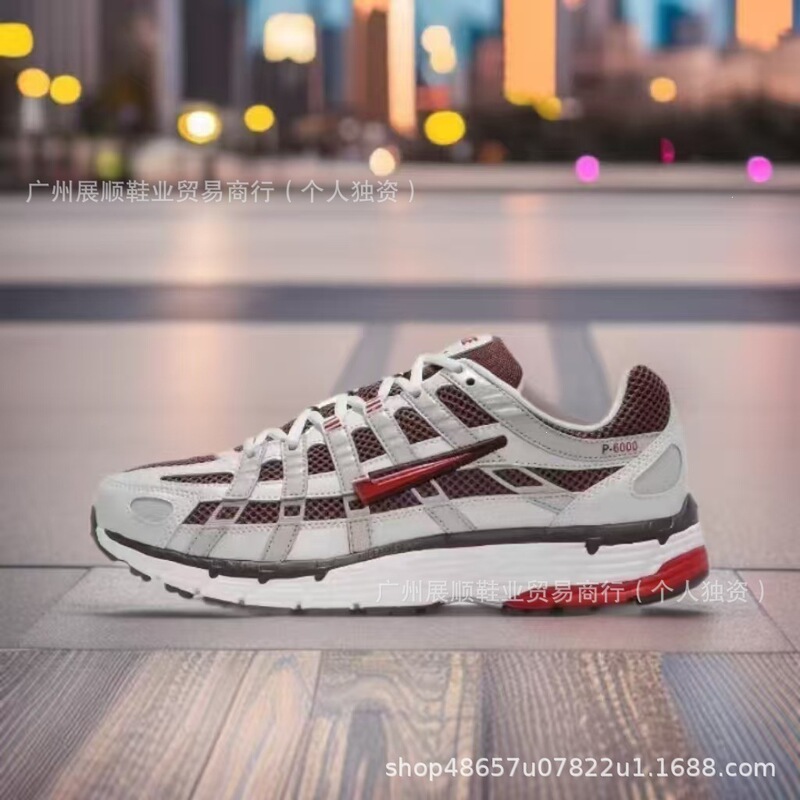Cross-border Putian shoes P-6000 running retro wear-resistant sports shoes for couples, universal non-slip casual sneakers Cross-border Putian shoes P-6000 running retro wear-resistant sports shoes for couples, universal non-slip casual sneakers
