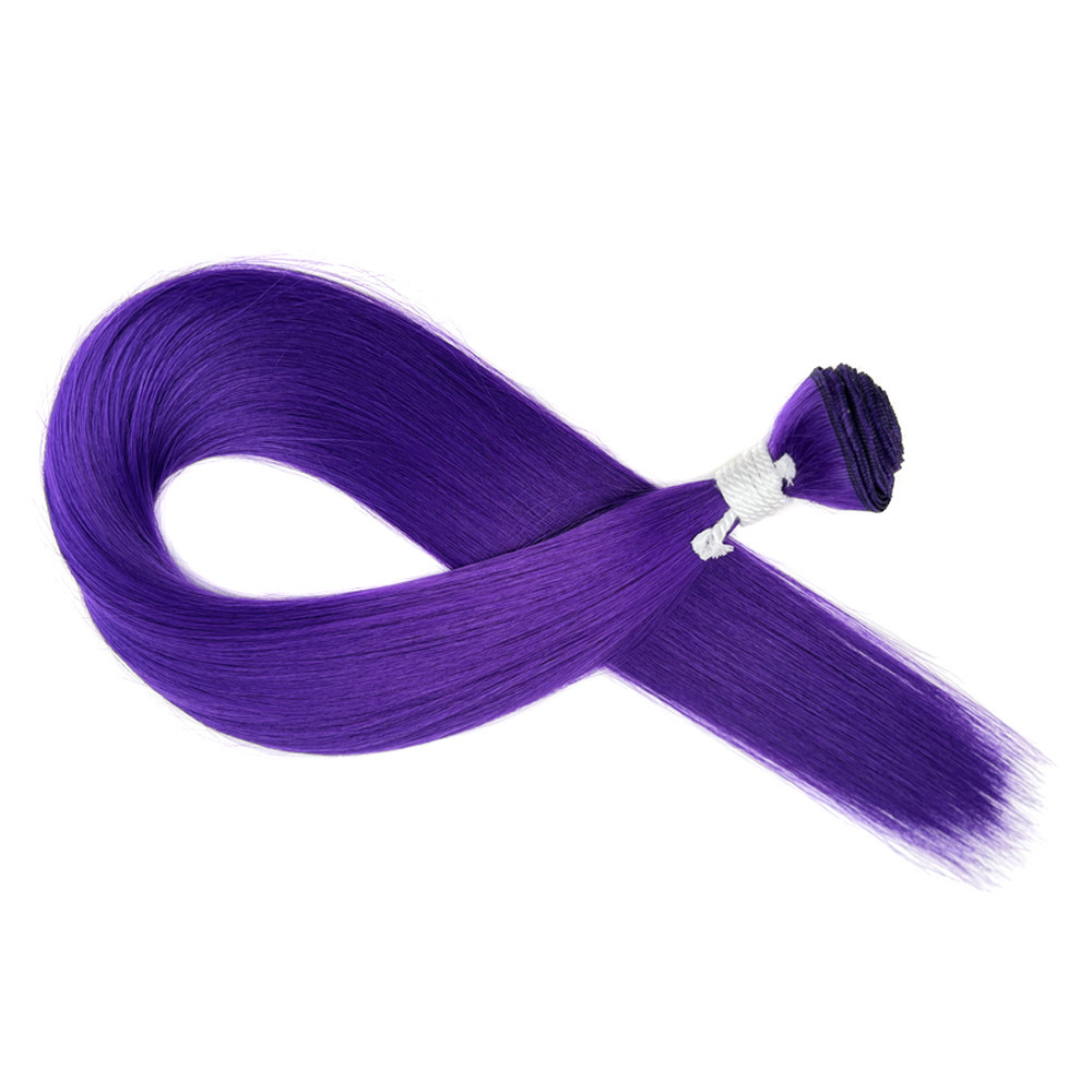 Europa, América y África transfronterizos Synthetic Straight Hair Bundle peluca recta extensión de cabello cortina