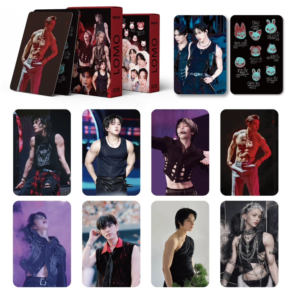Сексуальная фотокарточка Straykids Muscle, домашняя коллекция 55, упакованные открытки, лоу-моу маленькие карточки skzoo