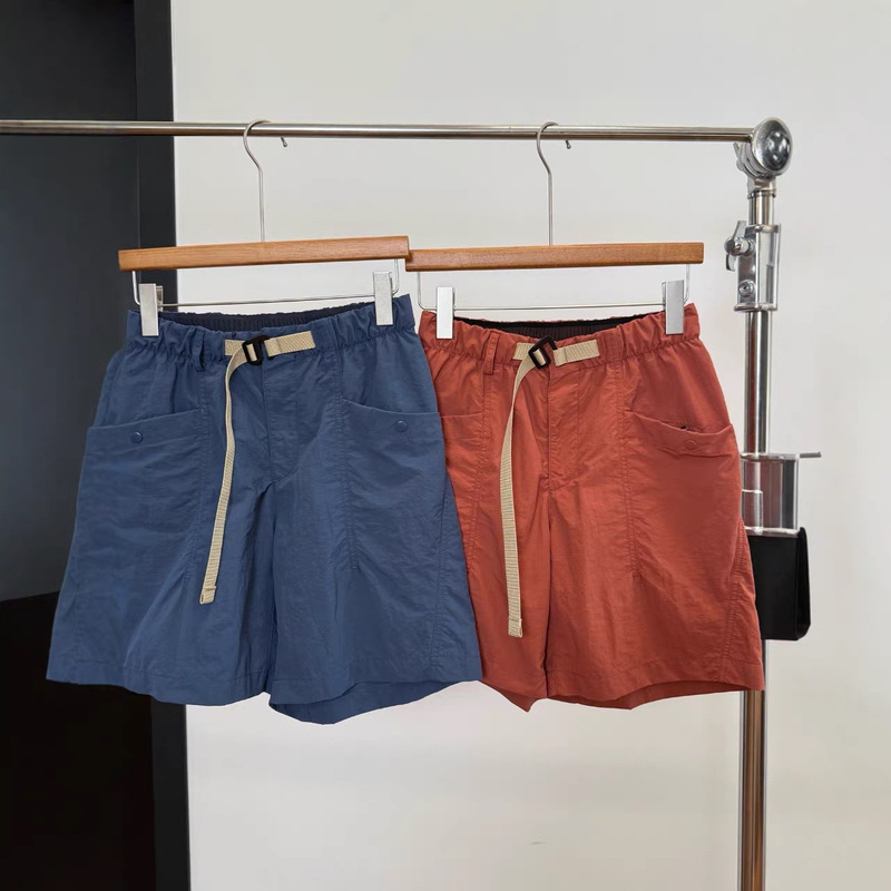 D052305 Plain Style Spring and Summer Cycling and Rock Climbing Wear-Resistant Plaid Shorts for Women Lightweight Quick-Drying Hiking Shorts