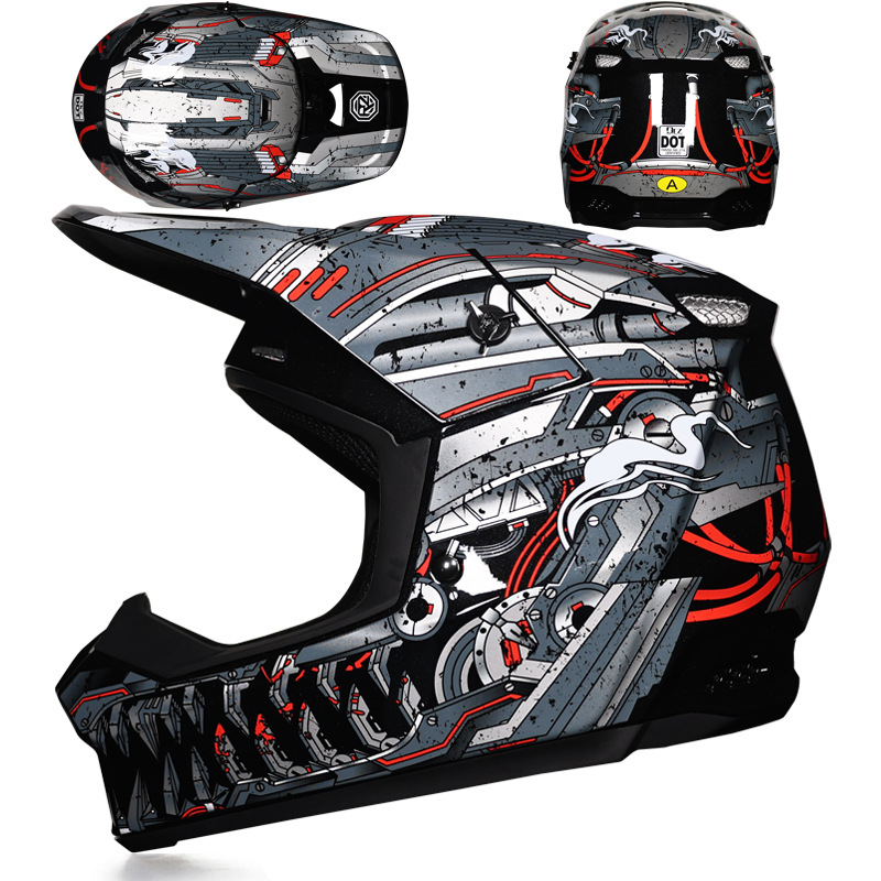 Orz vía verde X6 casco todoterreno espejo de viento descenso rápido carretera forestal bicicleta de montaña casco completo casco de seguridad desmontable juvenil