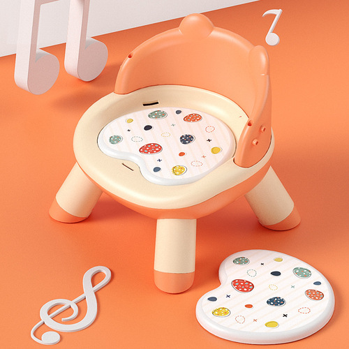 Baby dining chair, infant barking chair, backrest, learning to sit on a small stool, short detachable dining table seat for children