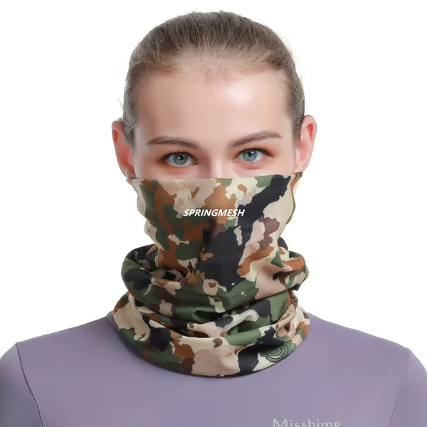 Outdoor sports versatile magic headscarf with logo printing, cycling neck gaiter, sun protection face mask, seamless neck cover